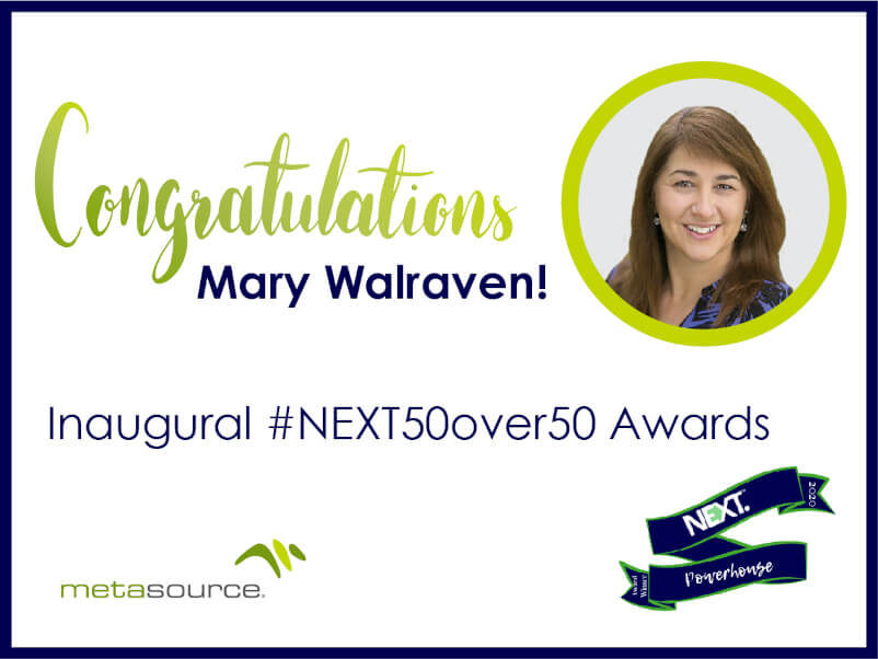 Mary Walraven NEXT 50 Over 50 Powerhouse Awards winner